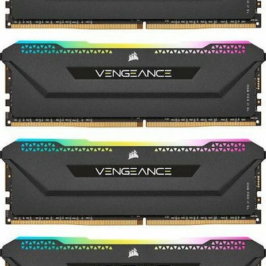 Corsair Vengeance DDR4 64GB RAM με 4x16GB Modules και Ταχύτητα 3200 για Desktop