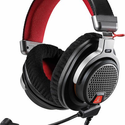 Audio Technica ATH-PDG1a Over Ear Gaming Headset με σύνδεση 3.5mm Κόκκινο