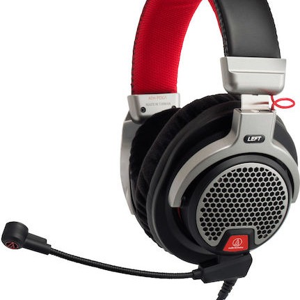 Audio Technica ATH-PDG1a Over Ear Gaming Headset με σύνδεση 3.5mm Κόκκινο