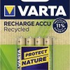Varta Recharge Accu Recycled Επαναφορτιζόμενες Μπαταρίες AAA Ni-MH 800mAh 1.2V 4τμχ