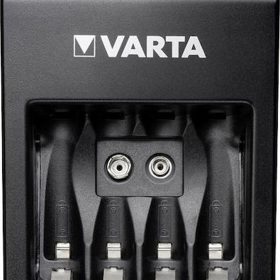 Varta LCD Plug Charger+ 4 Μπαταριών Ni-MH Μεγέθους AA/AAA/9V Σετ με 4x AA 2100mAh