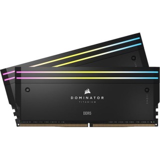 Corsair Dominator Titanium RGB XMP DDR5 64GB RAM με 2x32GB Modules και Ταχύτητα 6600 για Desktop