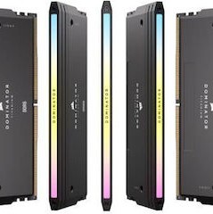Corsair Dominator Titanium RGB XMP DDR5 64GB RAM με 2x32GB Modules και Ταχύτητα 6600 για Desktop