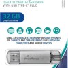 MediaRange 32GB USB 3.0 Stick με σύνδεση USB-A & USB-C Γκρι