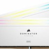 Corsair Dominator Titanium RGB XMP White DDR5 32GB RAM με 2x16GB Modules και Ταχύτητα 6600 για Desktop