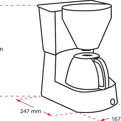 Melitta Easy Timer Προγραμματιζόμενη Καφετιέρα Φίλτρου 1050W Black