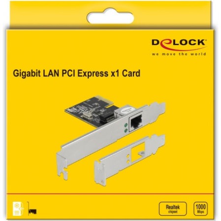 DeLock Ενσύρματη Κάρτα Δικτύου Gigabit (1Gbps) Ethernet PCI