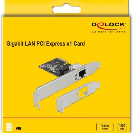 DeLock Ενσύρματη Κάρτα Δικτύου Gigabit (1Gbps) Ethernet PCI