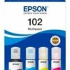 Epson 102 Γνήσιο Πακέτο 4 Μελανιών Εκτυπωτή InkJet Κίτρινο / Κυανό / Ματζέντα / Μαύρο (C13T03R640)