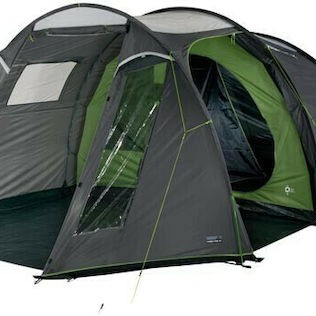 High Peak Χειμερινή Σκηνή Camping Τούνελ Πράσινη για 4 Άτομα 435x250x190εκ.