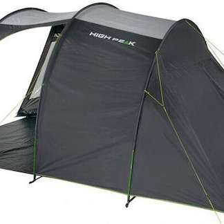 High Peak Χειμερινή Σκηνή Camping Τούνελ Πράσινη για 4 Άτομα 435x250x190εκ.