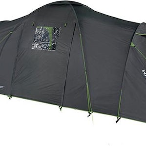 High Peak Como 6.0 Σκηνή Camping Τούνελ Μαύρη με Διπλό Πανί 4 Εποχών για 6 Άτομα 540x230x160εκ.