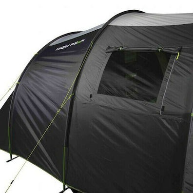 High Peak Ancona 5.0 Σκηνή Camping Τούνελ Γκρι με Διπλό Πανί 4 Εποχών για 5 Άτομα 300x210x185εκ.