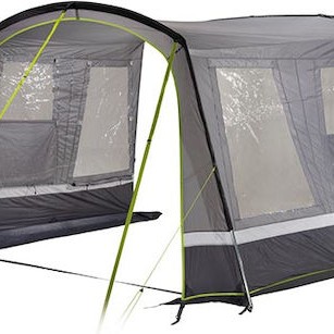 High Peak Καλοκαιρινή Σκηνή Camping Τούνελ Αυτοκινήτου Γκρι για 2 Άτομα