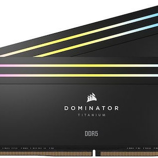 Corsair Dominator Titanium RGB XMP DDR5 64GB RAM με 2x32GB Modules και Ταχύτητα 6400 για Desktop