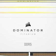 Corsair Dominator Titanium RGB XMP White DDR5 64GB RAM με 2x32GB Modules και Ταχύτητα 6400 για Desktop