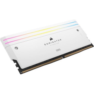 Corsair Dominator Titanium RGB XMP White DDR5 64GB RAM με 2x32GB Modules και Ταχύτητα 6400 για Desktop