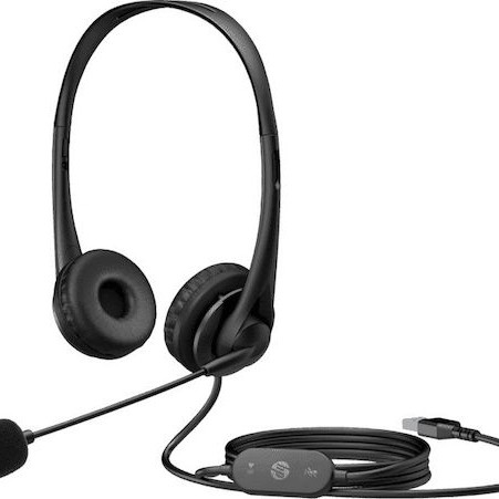 HP G2 Stereo On Ear Multimedia Ακουστικά με μικροφωνο και σύνδεση USB-A