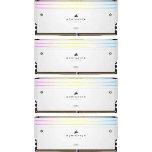 Corsair Dominator Titanium RGB XMP White DDR5 64GB RAM με 4x16GB Modules και Ταχύτητα 6400 για Desktop