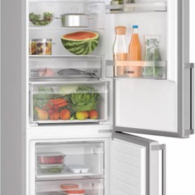 Bosch Ψυγειοκαταψύκτης 363lt Total NoFrost Υ203xΠ60xΒ66.5εκ. Inox KGN39VLCT