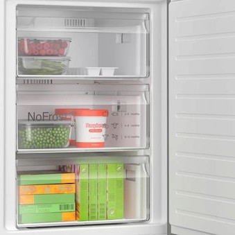 Bosch Ψυγειοκαταψύκτης 363lt Total NoFrost Υ203xΠ60xΒ66.5εκ. Inox KGN39VLCT