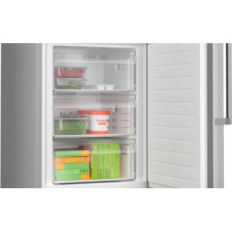 Bosch Ψυγειοκαταψύκτης 363lt Total NoFrost Υ203xΠ60xΒ66.5εκ. Inox KGN39VLCT
