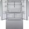 Bosch Ψυγείο Ντουλάπα 573lt Total NoFrost Υ183xΠ90.5xΒ70.6εκ. Inox KFF96PIEP