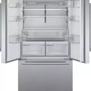Bosch Ψυγείο Ντουλάπα 573lt Total NoFrost Υ183xΠ90.5xΒ70.6εκ. Inox KFF96PIEP