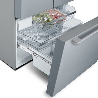 Bosch Ψυγείο Ντουλάπα 573lt Total NoFrost Υ183xΠ90.5xΒ70.6εκ. Inox KFF96PIEP
