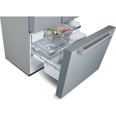 Bosch Ψυγείο Ντουλάπα 573lt Total NoFrost Υ183xΠ90.5xΒ70.6εκ. Inox KFF96PIEP