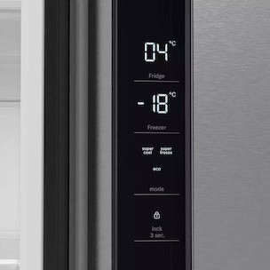 Bosch Ψυγείο Ντουλάπα 605lt Total NoFrost Υ183xΠ91xΒ73.1εκ. Brushed Steel Anti-Fingerprint KFN96VPEA