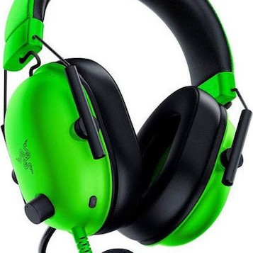 Razer BlackShark V2 X Over Ear Gaming Headset με σύνδεση 3.5mm Πράσινο