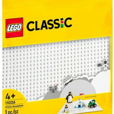 Lego Classic White Baseplate για 4+ Ετών