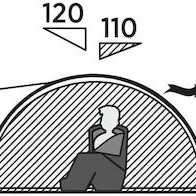 Easy Camp Quasar 300 Σκηνή Camping Igloo Γκρι 3 Εποχών για 3 Άτομα 210x160x110εκ. Steel Blue