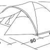 Easy Camp Quasar 300 Σκηνή Camping Igloo Γκρι 3 Εποχών για 3 Άτομα 210x160x110εκ. Steel Blue