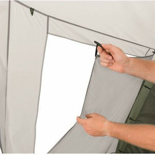 Easy Camp Huntsville 600 Twin Σκηνή Camping Τούνελ Πράσινη με Διπλό Πανί 3 Εποχών για 6 Άτομα 605x240x200εκ.