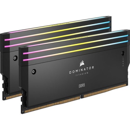 Corsair Dominator Titanium RGB XMP DDR5 48GB RAM με 2x24GB Modules και Ταχύτητα 6000 για Desktop