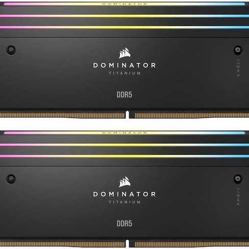 Corsair Dominator Titanium RGB XMP DDR5 48GB RAM με 2x24GB Modules και Ταχύτητα 6000 για Desktop
