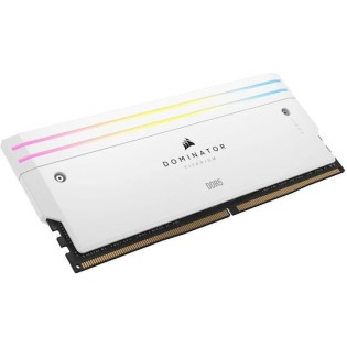 Corsair Dominator Titanium RGB XMP White DDR5 48GB RAM με 2x24GB Modules και Ταχύτητα 6000 για Desktop