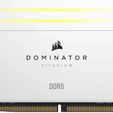Corsair Dominator Titanium RGB XMP White DDR5 48GB RAM με 2x24GB Modules και Ταχύτητα 6000 για Desktop