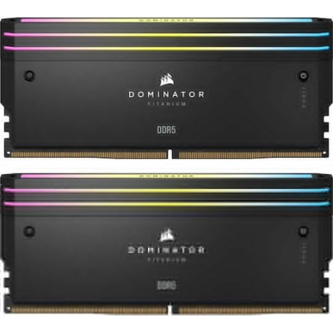 Corsair Dominator Titanium RGB XMP DDR5 32GB RAM με 2x16GB Modules και Ταχύτητα 6000 για Desktop