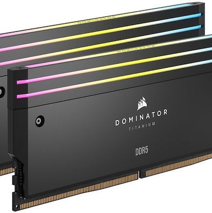 Corsair Dominator Titanium RGB XMP DDR5 32GB RAM με 2x16GB Modules και Ταχύτητα 6000 για Desktop