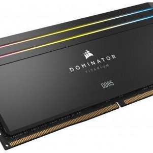 Corsair Dominator Titanium RGB XMP DDR5 32GB RAM με 2x16GB Modules και Ταχύτητα 6000 για Desktop