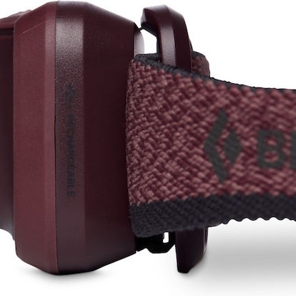 Black Diamond Επαναφορτιζόμενος Φακός Κεφαλής LED IP67 με Μέγιστη Φωτεινότητα 400lm Spot 400-r Bordeaux