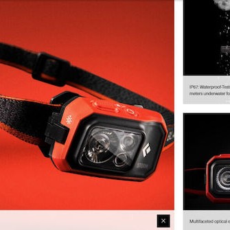 Black Diamond Φακός Κεφαλής LED IP67 με Μέγιστη Φωτεινότητα 450lm Storm 450