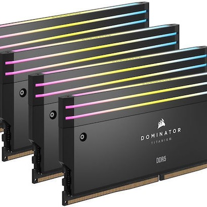 Corsair Dominator Titanium RGB XMP DDR5 64GB RAM με 4x16GB Modules και Ταχύτητα 6000 για Desktop