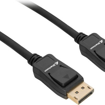 Sharkoon Cable DisplayPort male - DisplayPort male 5m Μαύρο (4044951036134)