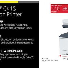 Xerox Versalink C415 Έγχρωμο Πολυμηχάνημα Laser C415V_DN