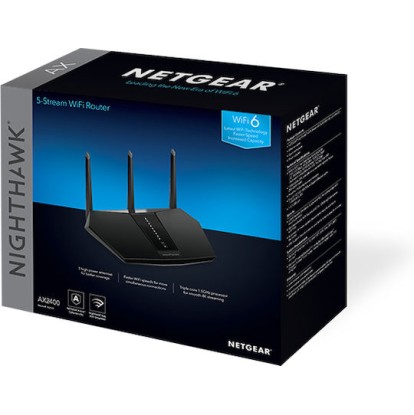 NetGear Nighthawk RAX30 Ασύρματο Router Wi‑Fi 6 με 4 Θύρες Gigabit Ethernet