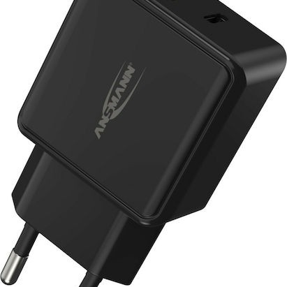 Ansmann Φορτιστής Χωρίς Καλώδιο με Θύρα USB-A και Θύρα USB-C Μαύρος (HC218PD)